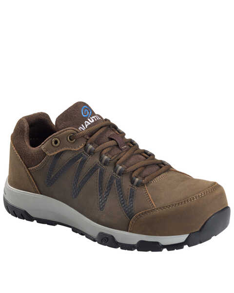 Nautilus Men's Volt Leather Work Shoes - Composite Toe, Brown, hi-res