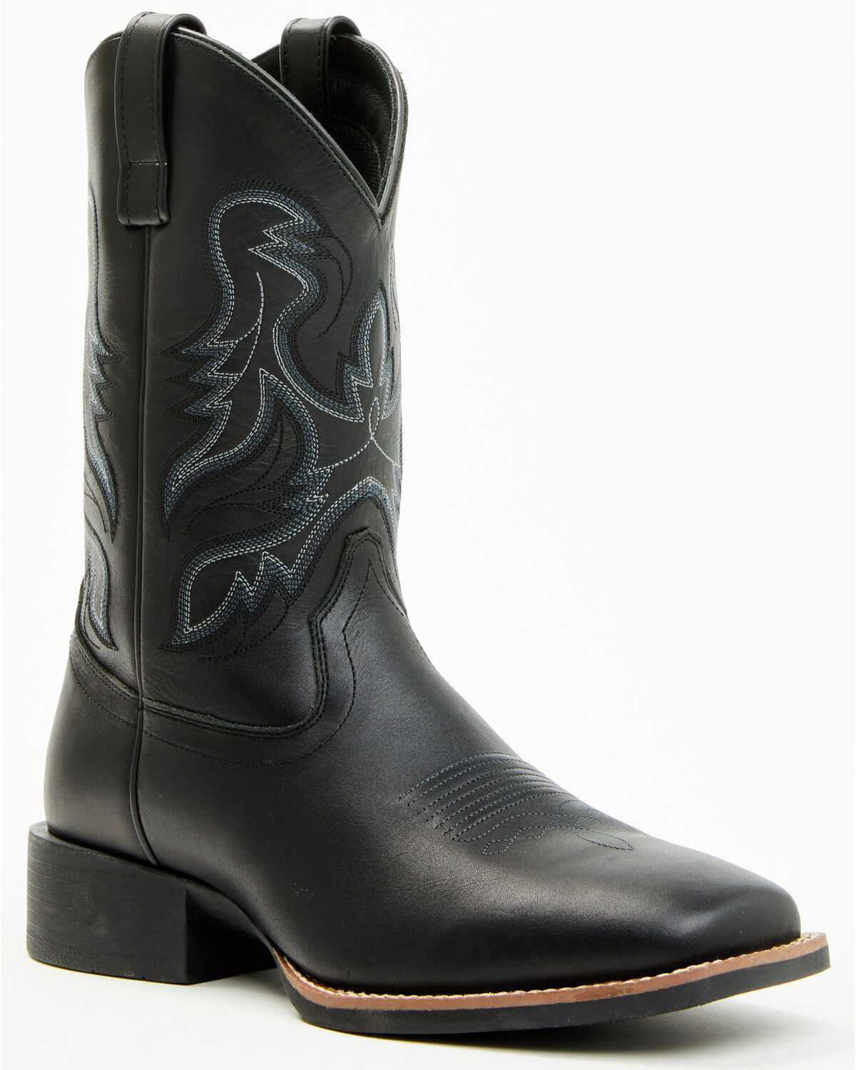 Cody James Ace Western Boots&trade; - Broad Square Toe, Black, hi-res