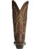 Image #7 - Old West Women's Distressed Leather Western Boots  - Snip Toe, , hi-res