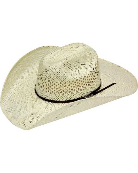 Image #1 - Twister Maverick Straw Cowboy Hat, Natural, hi-res