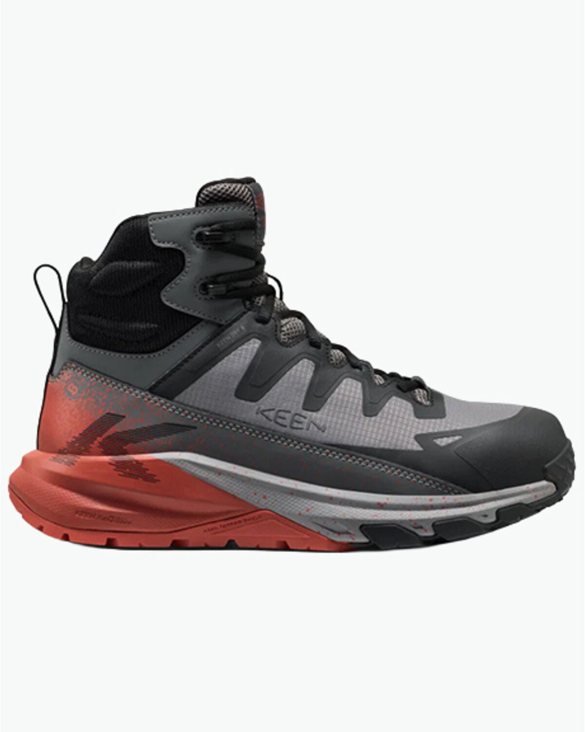 Keen Men's Targhee Blur Waterproof Work Boots - Carbon Toe, Black/grey, hi-res