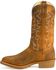 Image #4 - Double-H Men's Gel ICE Steel Toe Western Work Boots, Brown, hi-res
