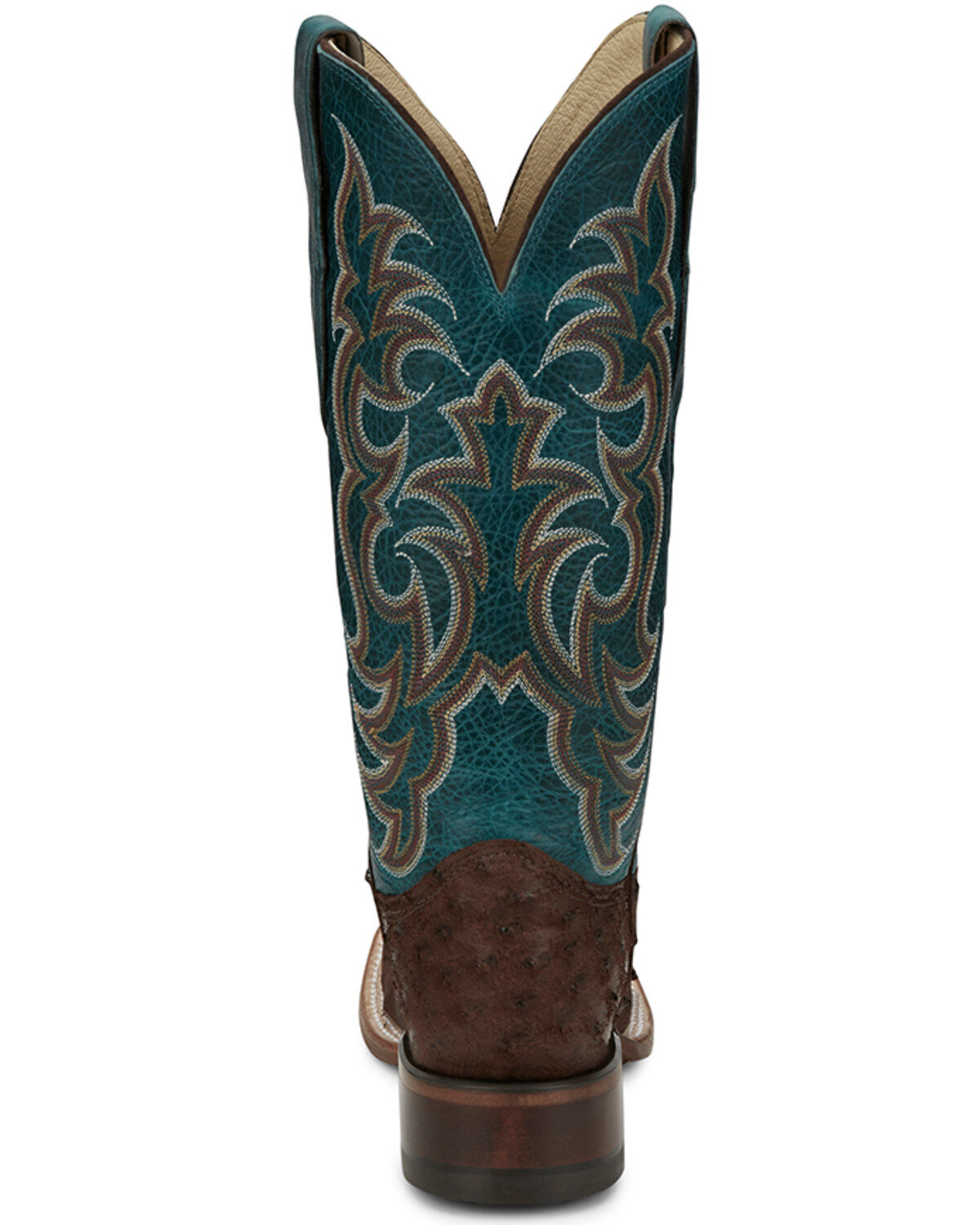 Product Name:  Justin Women's Exotic Full Quill Ostrich Western Boots - Broad Square Toe