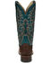 Justin Women's Exotic Full Quill Ostrich Western Boots - Broad Square Toe, Brown, hi-res