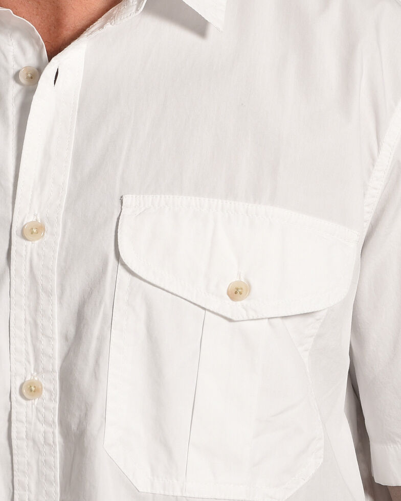 Filson Men S White Feather Cloth Short Sleeve Shirt Boot Barn