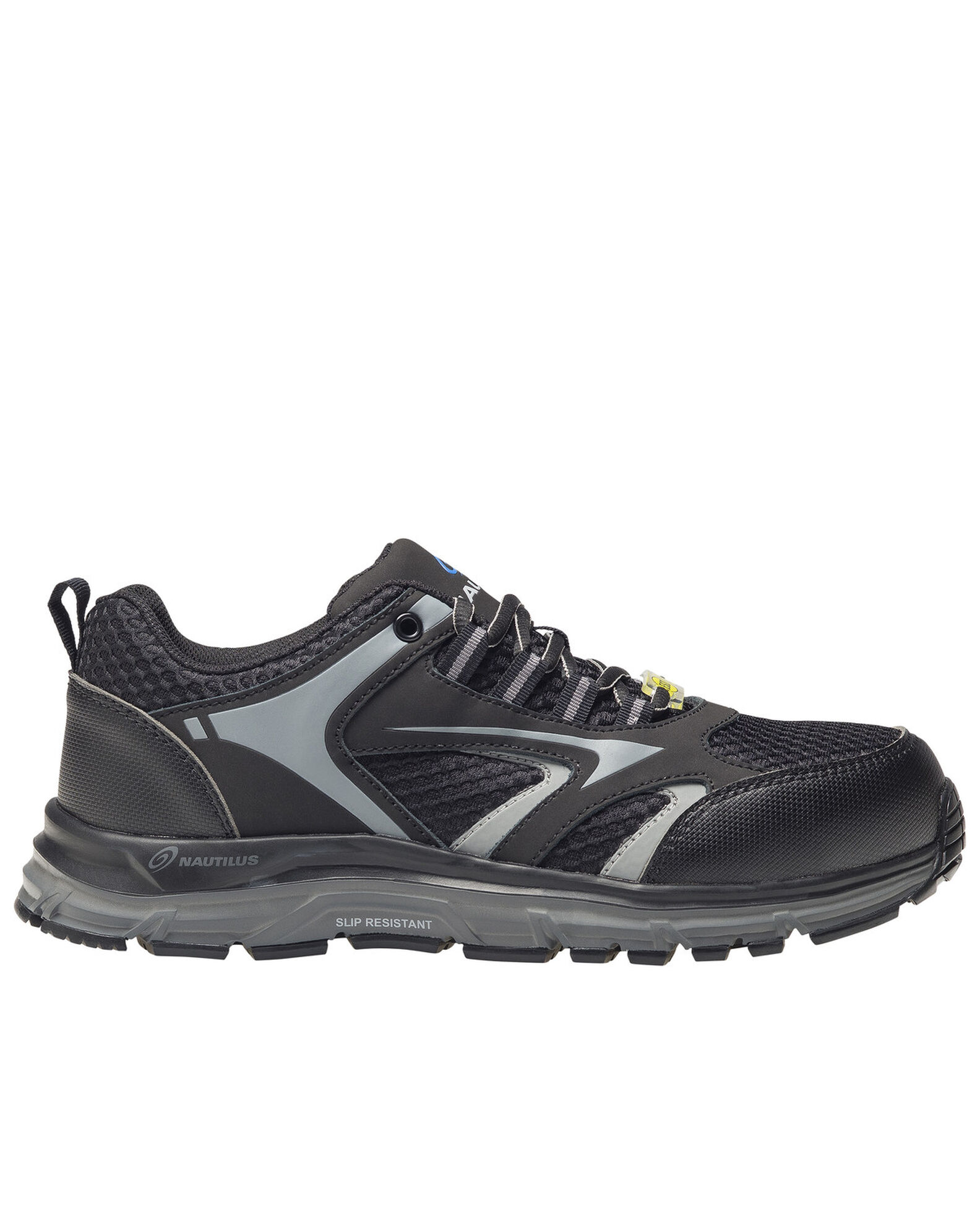 Image #2 - Nautilus Men's Tempest Work Shoes - Alloy Toe, Black, hi-res