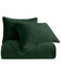 HiEnd Accents Emerald Stonewashed Cotton & Velvet 3-Piece King Quilt Set , Green, hi-res