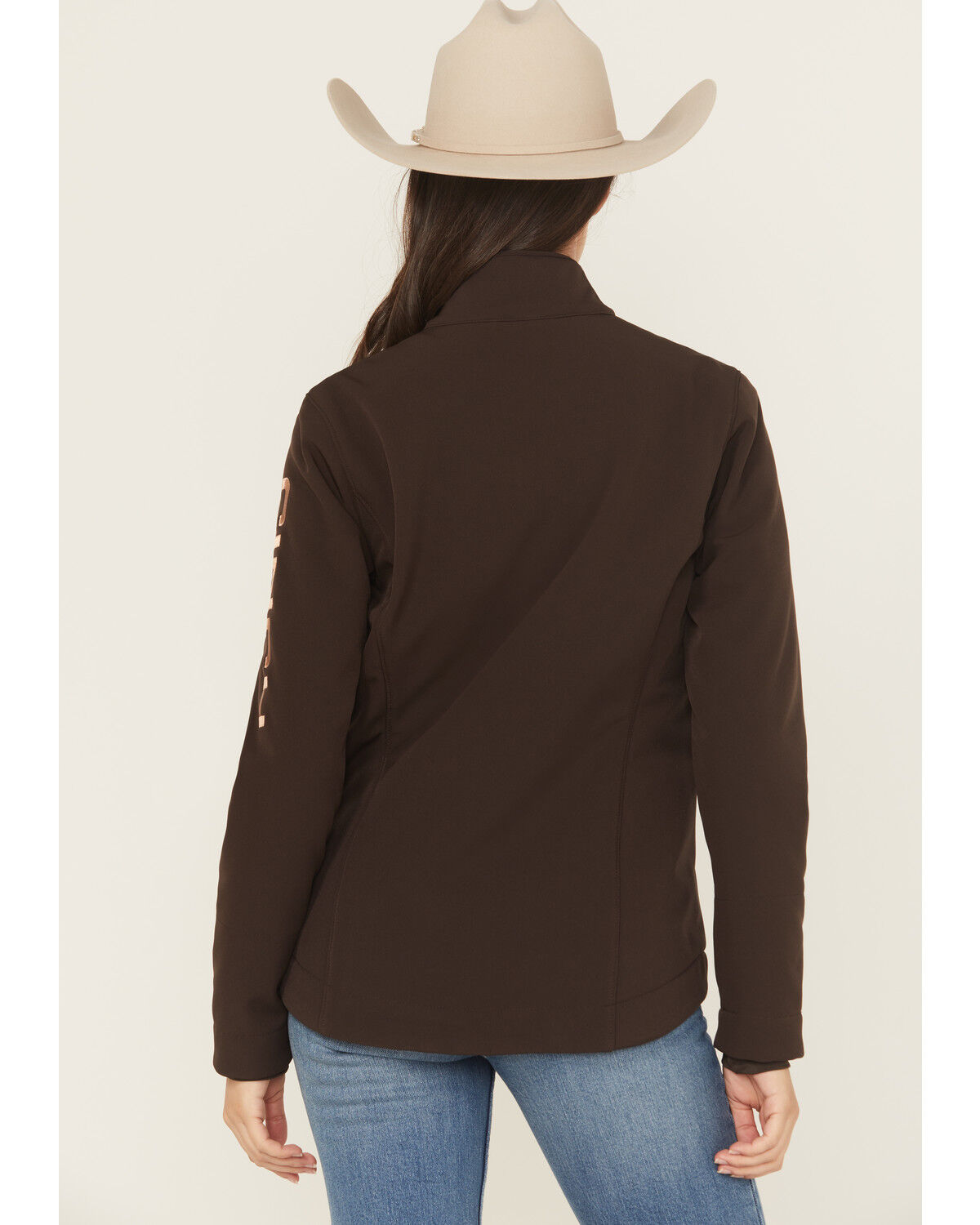 Image #4 - Cinch Women's Bonded Concealed Carry Softshell Jacket, Brown, hi-res