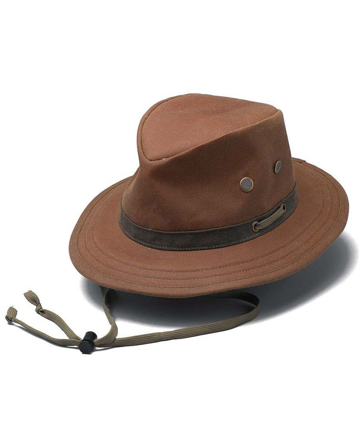 Outback Trading Co. Men's Oilskin Willis Crushable Hat, Tan, hi-res