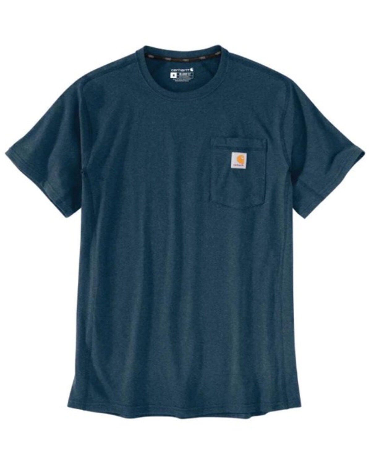 Carhartt Men's Delmont Force&reg; Short Sleeve T-Shirt - Tall, Teal, hi-res