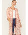 Image #2 - Wild Moss Women's Floral Print Sheer Kimono, Ivory, hi-res