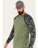 Image #2 - Cody James Men's FR Color Block Baseball Work T-Shirt, Olive, hi-res