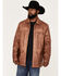 Moonshine Spirit Men's Garment Dye Moto Jacket, Lt Brown, hi-res