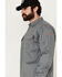 Image #2 - Hawx Men's FR Woven Long Sleeve Button-Down Work Shirt, Silver, hi-res