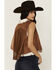 Image #4 - Shyanne Women's Faux Suede Fringe Cropped Vest, Caramel, hi-res