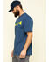 Image #3 - Carhartt Men's Short-Sleeve Logo T-Shirt, Indigo, hi-res