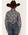 Image #4 - Cinch Boys' Paisley Print Long Sleeve Button-Down Western Shirt, Multi, hi-res