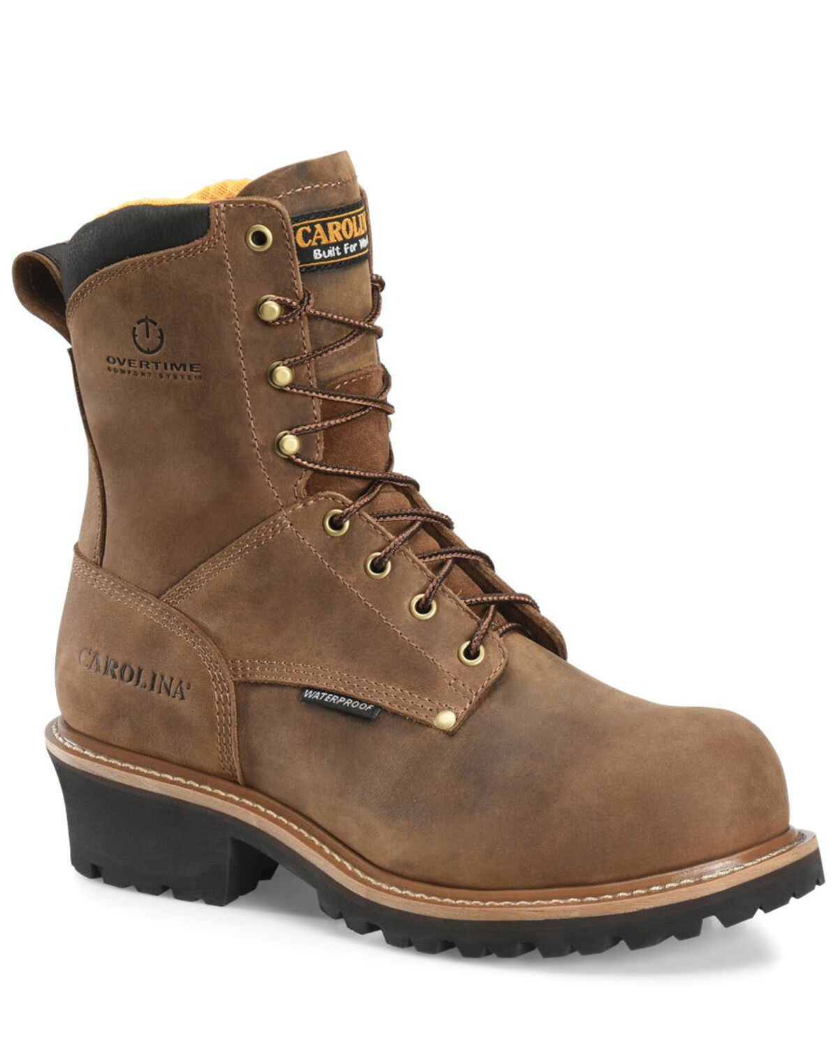 carolina low heel logger boots