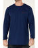 Hawx Men's FR Graphic Long Sleeve Work T-Shirt , Blue, hi-res