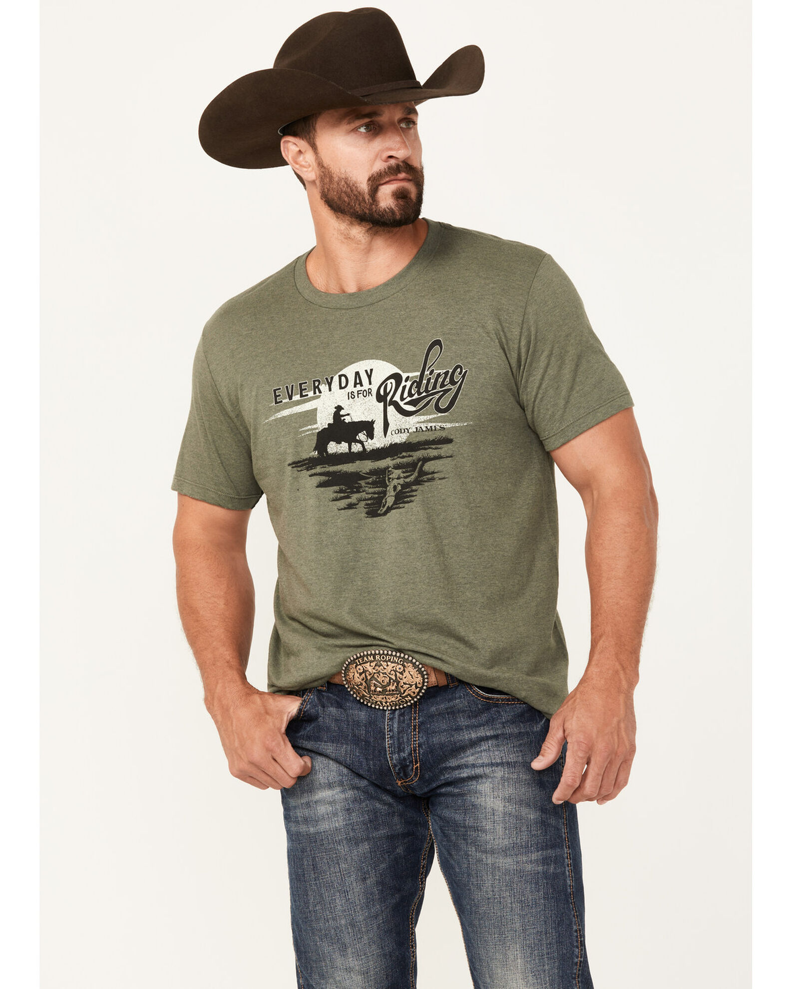 Cody James Men's Riding Horse Short Sleeve Graphic T-Shirt