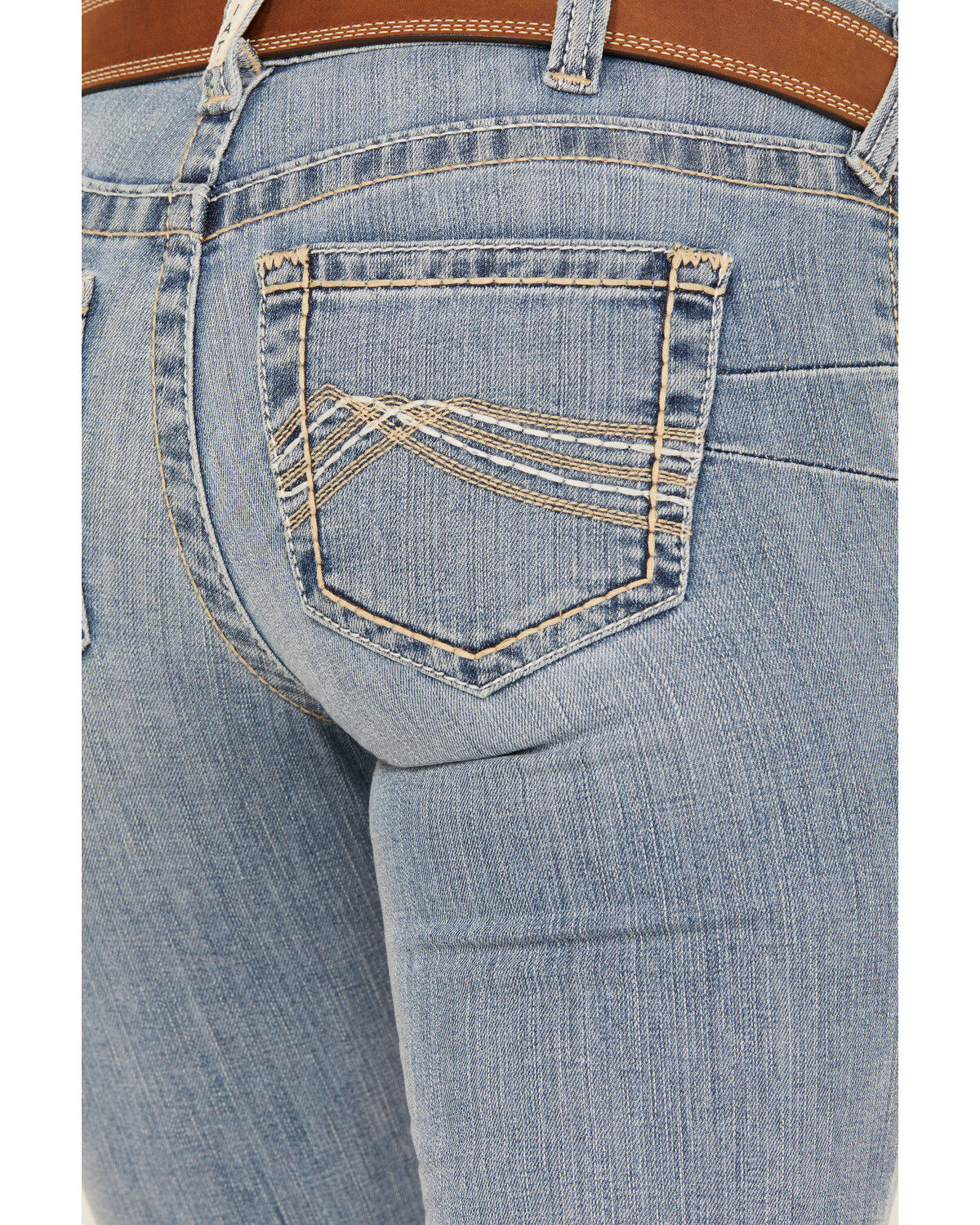 Product Name:  Ariat Women's Light Wash Mid Rise Kehlani Stretch Bootcut Jeans