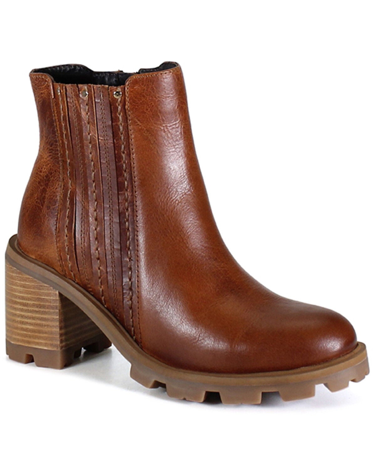 Diba True Women's Spice Berry Chelsea Boots - Round Toe, Tan, hi-res