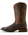 Image #3 - Ariat Men's Classic Cash Exotic Ostrich Western Boots - Broad Square Toe, Brown, hi-res