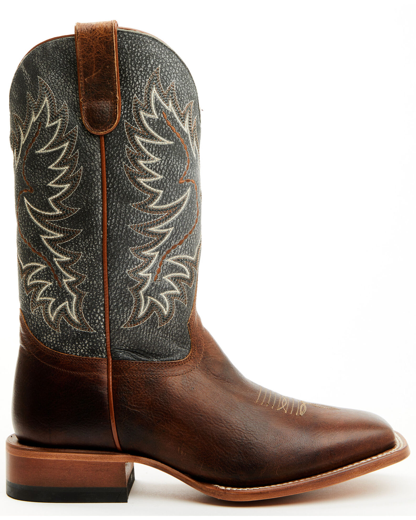 Image #3 - Cody James® Men's Montana Square Toe Western Boots, Brown, hi-res