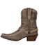 Durango Women's Crush Western Booties - Square Toe , Distressed Brown, hi-res