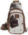 Image #1 - STS Ranchwear By Carroll Women's Sojourner Cowhide Sling Bag, Brown, hi-res