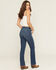 Image #3 - Idyllwind Women's Dark Wash High Rise Fulton Legend Bootcut Stretch Denim Jeans, Dark Wash, hi-res