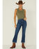 Image #1 - Just Black Denim Women's Denim Dark Wash Kick Flare Jeans, Dark Wash, hi-res
