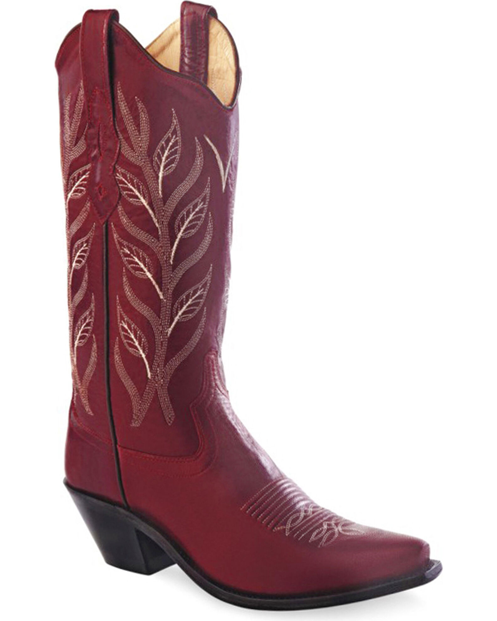 Women's Hand Corded Cowgirl Boots | Brown Snip Toe Cowgirl Boots | Red Bottom Boots | Vaccari | Size 9