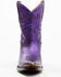 Image #4 - Idyllwind Women's Wheels Metallic Leather Booties - Round Toe, Purple, hi-res