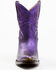 Image #4 - Idyllwind Women's Wheels Metallic Leather Booties - Pointed Toe, Purple, hi-res