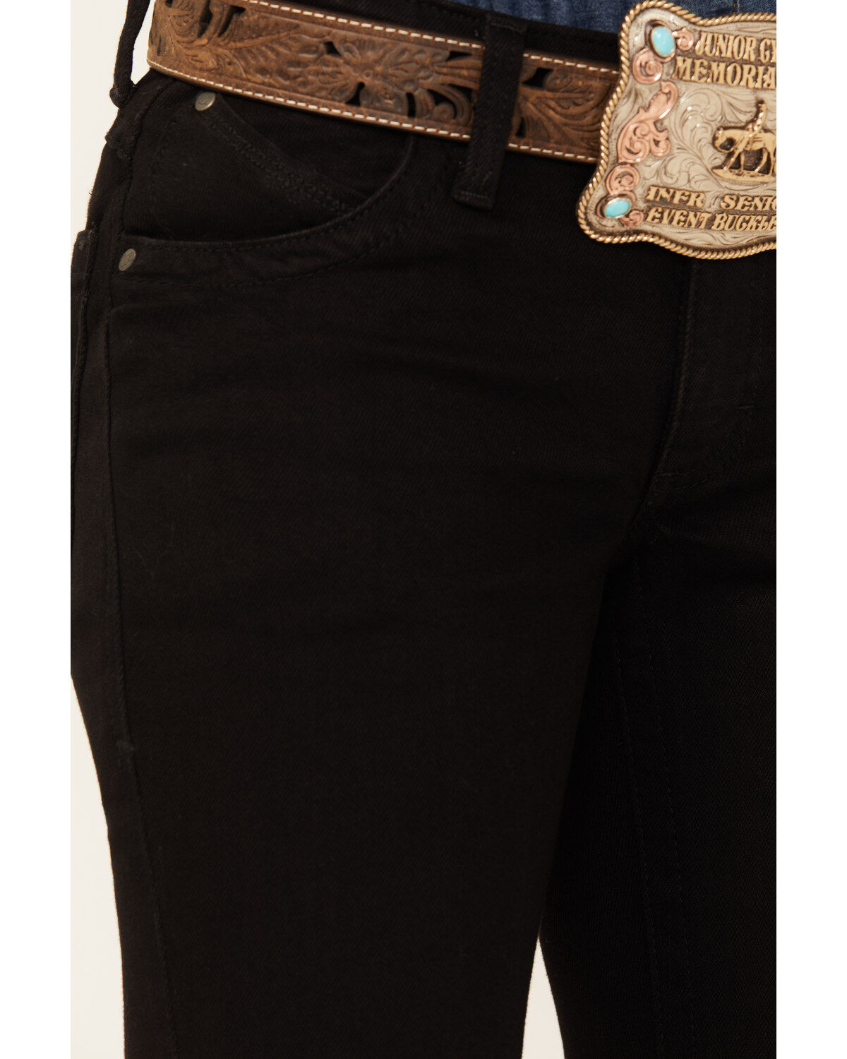 Image #2 - Wrangler Women's Willow Mid Rise Bootcut Ultimate Riding Jeans, Black, hi-res