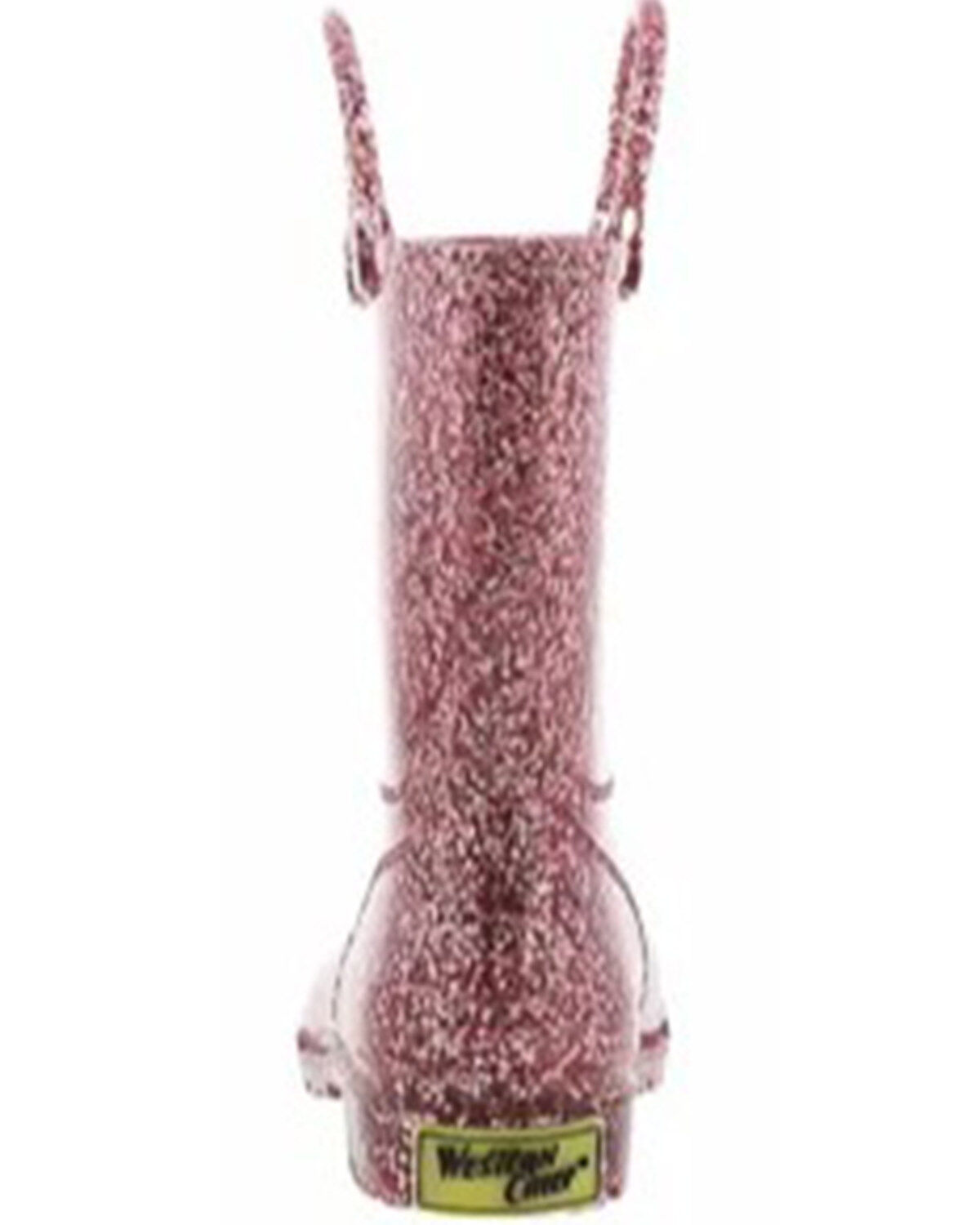 Image #5 - Western Chief Girls' Glitter PVC Rain Boots - Round Toe, Rose Gold, hi-res