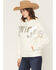 Image #2 - Wrangler Retro Women's Iridescent Logo Hoodie, White, hi-res