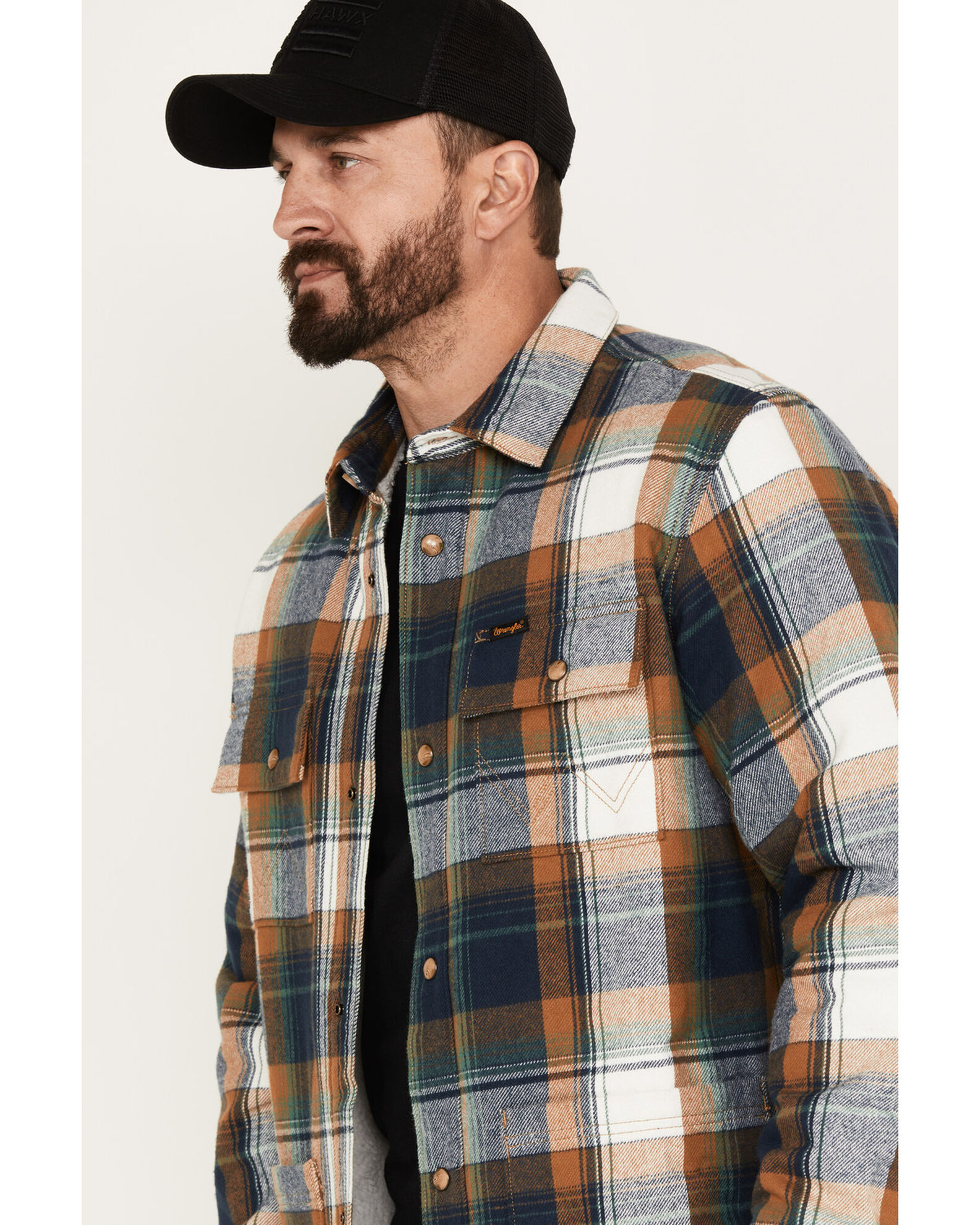 Wrangler sherpa shirt cheap