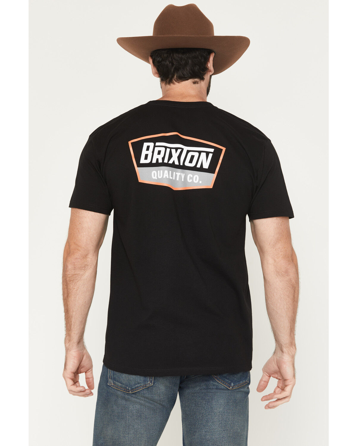 Image #1 - Brixton Men's Oath V Short Sleeve Graphic T-Shirt, Black, hi-res