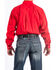 Image #2 - Cinch Men's Solid Long Sleeve Button-Down Western Shirt, Red, hi-res