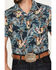 Image #3 - Cinch Men's Camp Palm Tree Hula Girl Short Sleeve Button-Down Western Shirt, Navy, hi-res