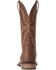 Image #3 - Ariat Men's Everlite Fast Time Western Performance Boots - Broad Square Toe, Brown, hi-res