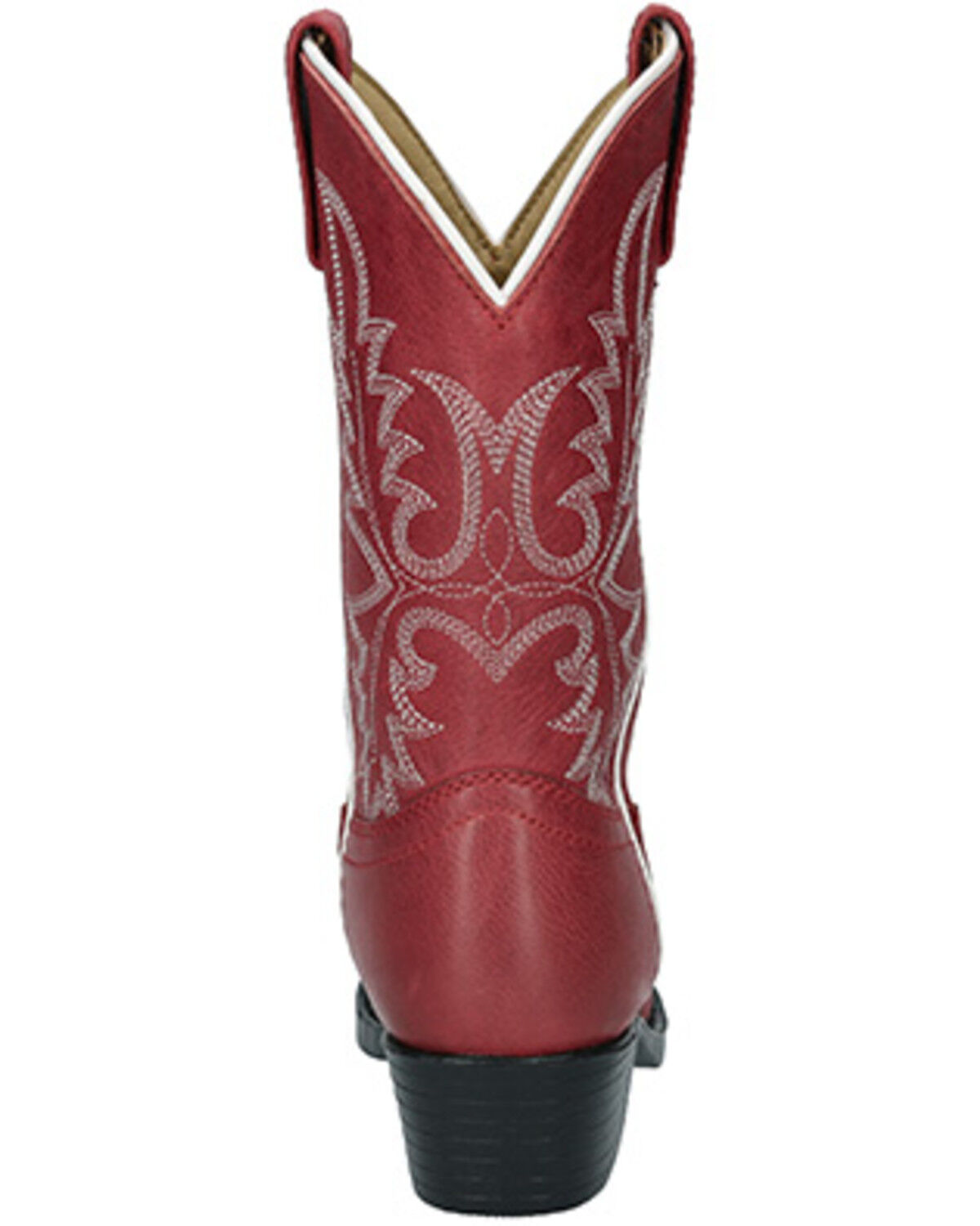 Image #5 - Smoky Mountain Girls' Denver Western Boots - Round Toe, Red, hi-res
