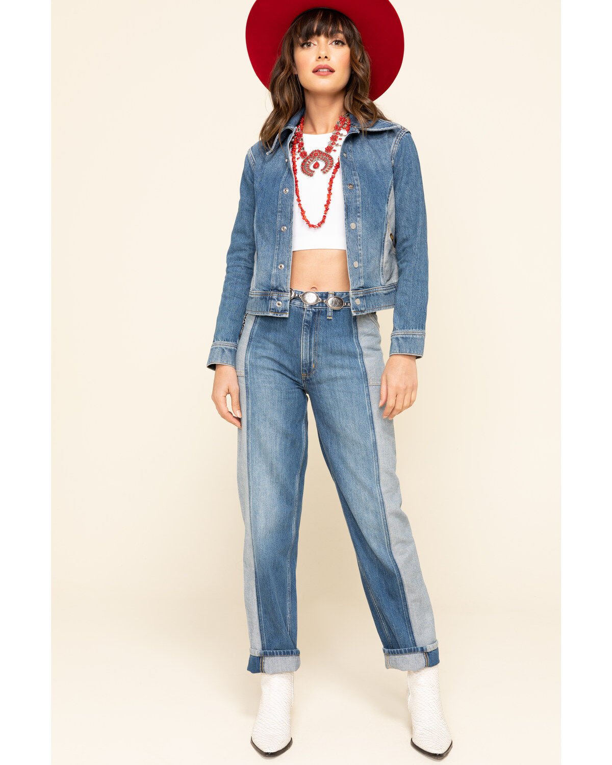 Image #6 - Lee Women's High Rise Seamed Relaxed Stovepipe Jeans, , hi-res