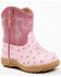 Roper Infant's Ostrich Western Boots, Pink, hi-res