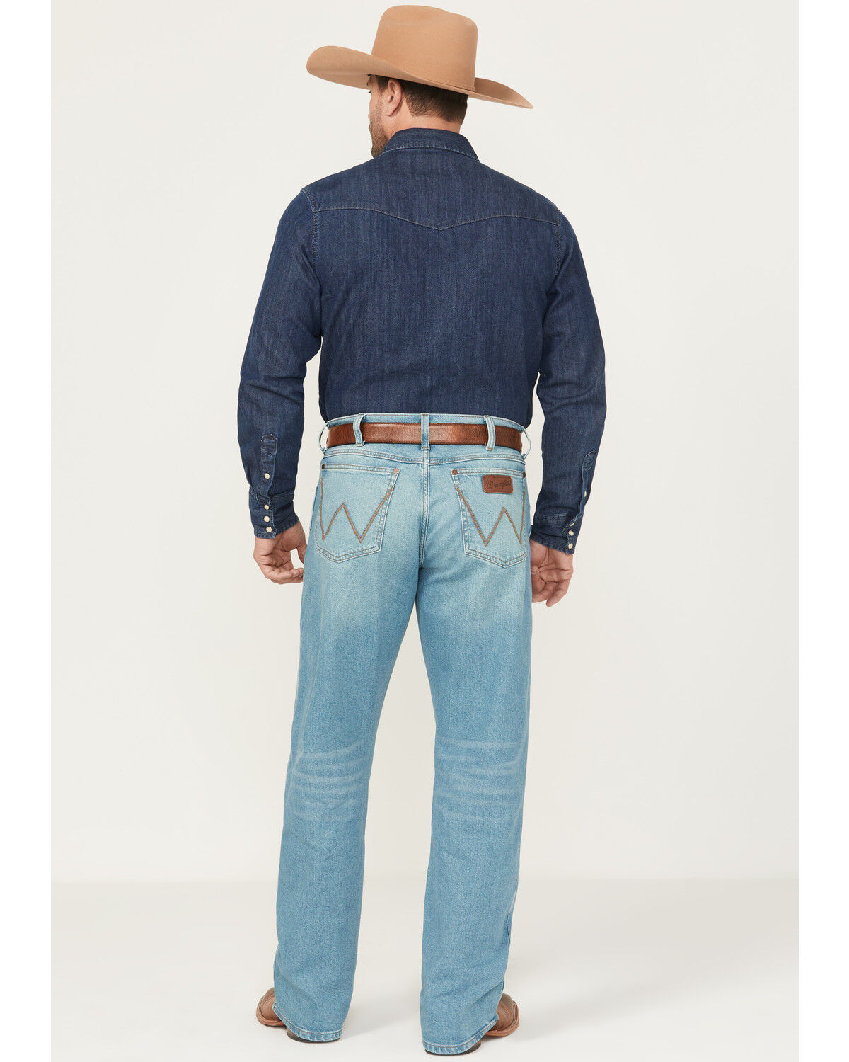 Image #3 - Wrangler Men's Retro Midland Medium Washed Relaxed Fit Bootcut Stretch Denim Jeans, Medium Wash, hi-res