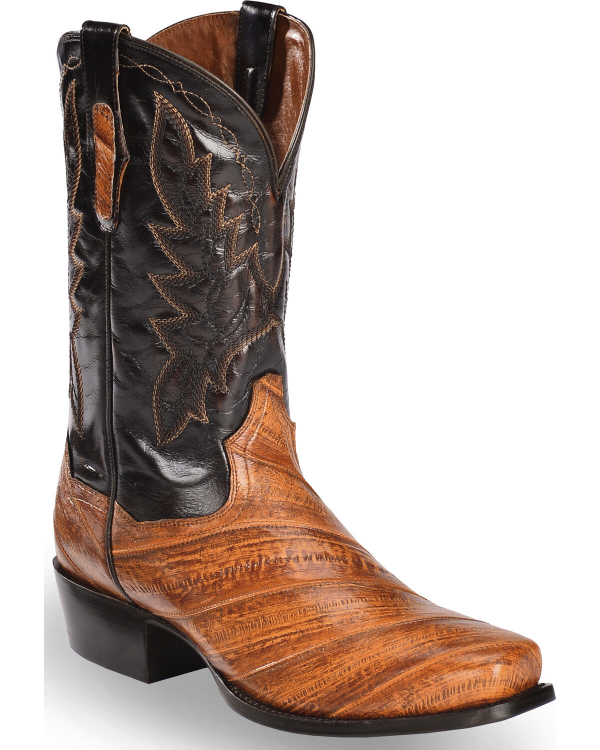 Image #1 - Dan Post Men's Two Tone Eel Cowboy Boots - Square Toe, , hi-res