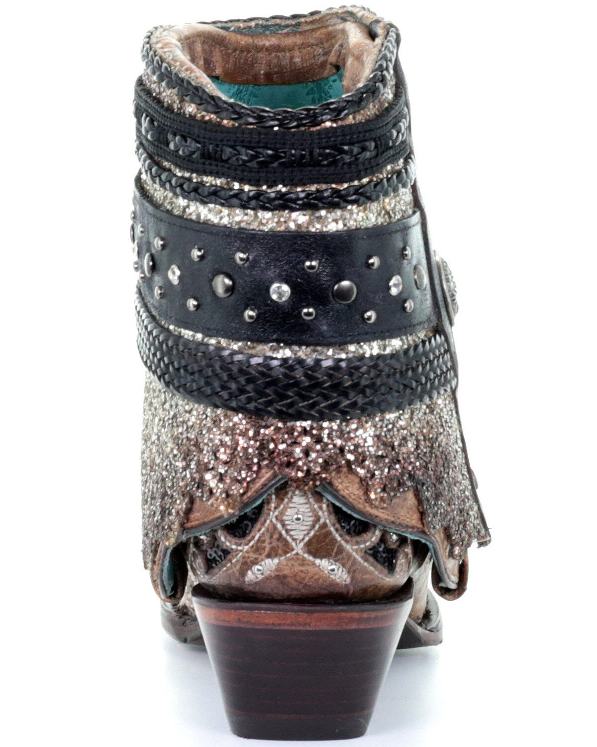 Image #4 - Corral Women's Glitter Flipped Shaft Fashion Booties - Snip Toe, , hi-res