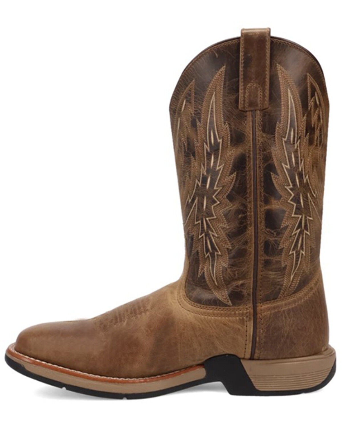 Image #3 - Laredo Men's Vapor Western Boots - Broad Square Toe, Tan, hi-res